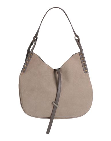 Shop Zanellato Woman Shoulder Bag Grey Size - Soft Leather