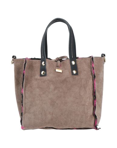 Tsd12 Woman Handbag Khaki Size - Soft Leather In Beige