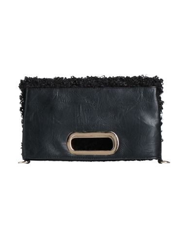 La Milanesa Woman Handbag Black Size - Soft Leather, Textile Fibers