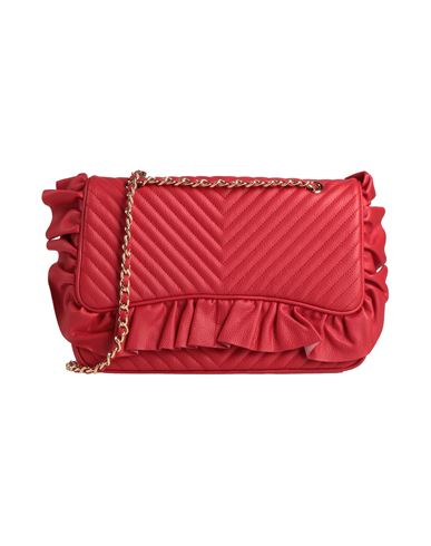 Shop Mia Bag Woman Cross-body Bag Red Size - Soft Leather