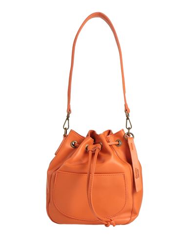 Corsia Woman Shoulder Bag Orange Size - Soft Leather