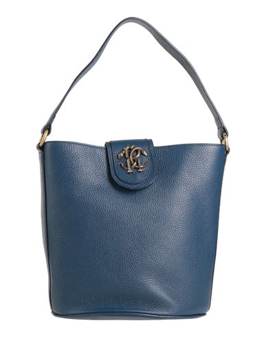 Roberto Cavalli Woman Handbag Navy Blue Size - Soft Leather