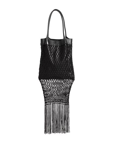 Shop Gabriela Hearst Woman Handbag Black Size - Soft Leather, Textile Fibers