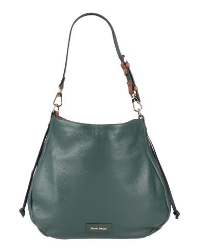 Gianni Notaro Woman Shoulder Bag Dark Green Size - Calfskin