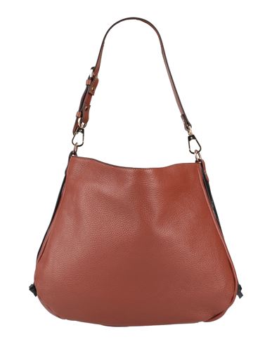 Gianni Notaro Woman Shoulder Bag Brown Size - Calfskin