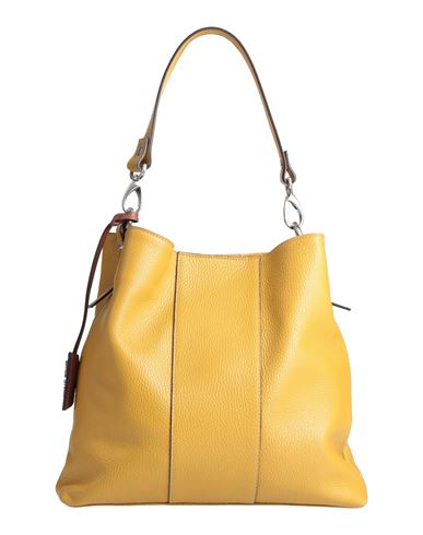 Gianni Notaro Woman Handbag Mustard Size - Calfskin In Yellow