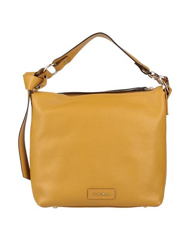 Shop Gianni Notaro Woman Handbag Mustard Size - Soft Leather In Yellow