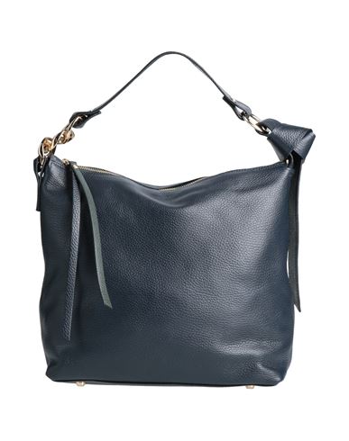 Gianni Notaro Woman Handbag Dark Green Size - Soft Leather In Blue