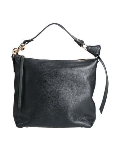 Gianni Notaro Woman Handbag Dark Green Size - Soft Leather In Black
