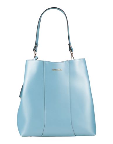 Gianni Notaro Woman Handbag Sky Blue Size - Calfskin