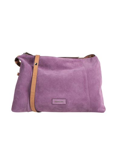 Woman Handbag Sand Size - Soft Leather, Textile fibers