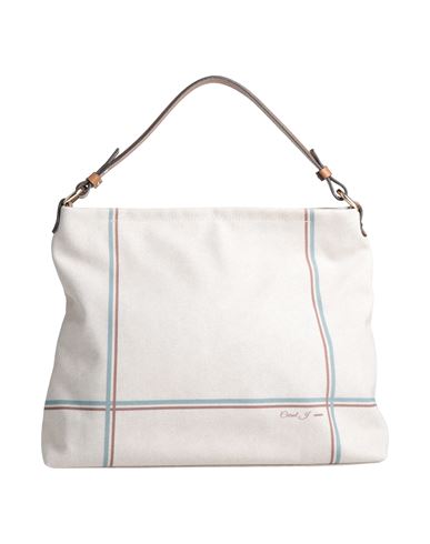 Gianni Notaro Woman Handbag Sand Size - Textile Fibers, Soft Leather In Beige