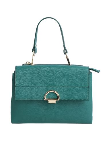 Gianni Notaro Woman Handbag Emerald Green Size - Calfskin