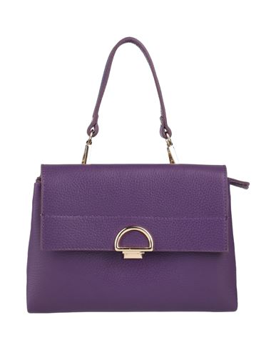 Gianni Notaro Woman Handbag Purple Size - Calfskin