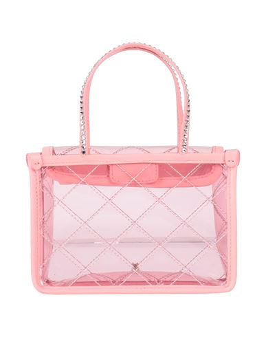 Amina Muaddi Woman Handbag Light Pink Size - Pvc - Polyvinyl Chloride, Soft Leather