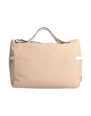 Gianni Notaro Woman Handbag Sand Size - Soft Leather, Textile Fibers In Beige