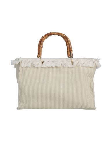 Mia Bag Woman Handbag Cream Size - Cotton In White