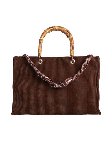 Mia Bag Woman Handbag Cocoa Size - Cotton In Brown