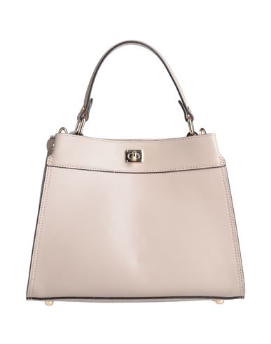Gianni Notaro Woman Handbag Khaki Size - Calfskin In Grey