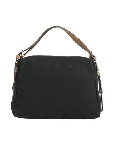 Gianni Notaro Woman Handbag Black Size - Soft Leather, Textile Fibers