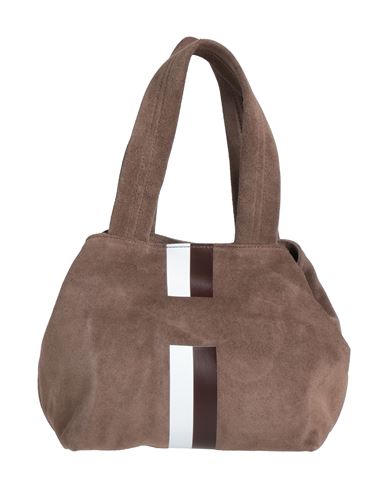 Mia Bag Woman Handbag Khaki Size - Soft Leather In Beige