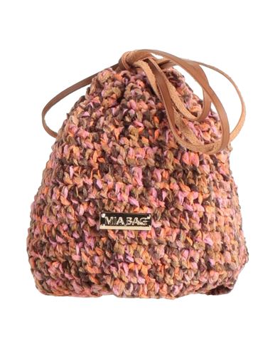Mia Bag Woman Handbag Sand Size - Textile Fibers In Beige