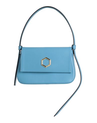 Shop Hibourama Woman Handbag Pastel Blue Size - Soft Leather