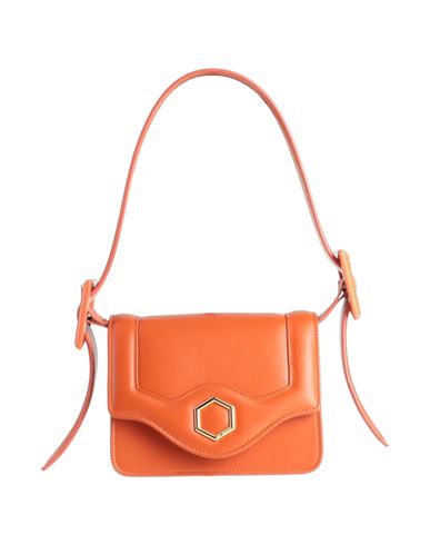Hibourama Woman Handbag Orange Size - Soft Leather
