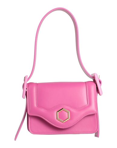 Hibourama Woman Handbag Fuchsia Size - Soft Leather In Pink