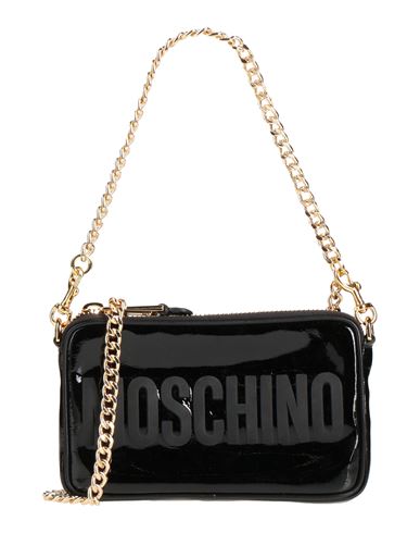 Moschino Woman Handbag Black Size - Soft Leather