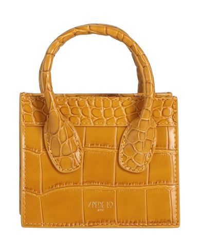 Apede Mod Woman Handbag Ocher Size - Soft Leather In Yellow