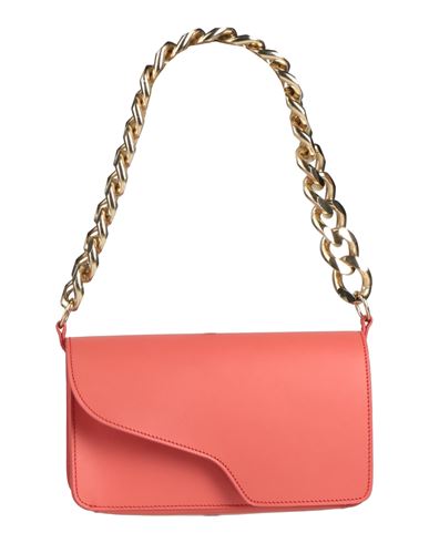 Shop Atp Atelier Woman Handbag Coral Size - Cowhide In Red