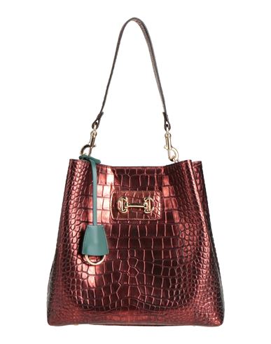 Woman Handbag Bronze Size - Soft Leather