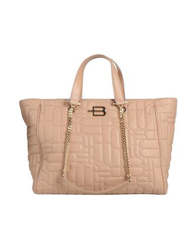 Baldinini Woman Handbag Blush Size - Calfskin, Pvc - Polyvinyl Chloride In Pink