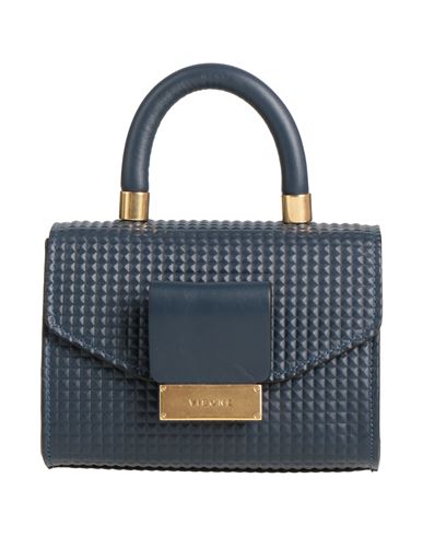 Visone Woman Handbag Navy Blue Size - Soft Leather