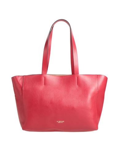 Visone Woman Handbag Red Size - Soft Leather