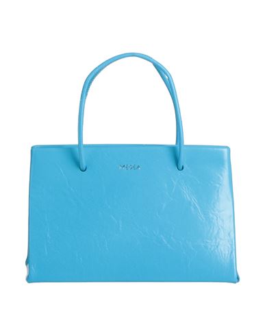 Medea Woman Handbag Azure Size - Soft Leather In Blue