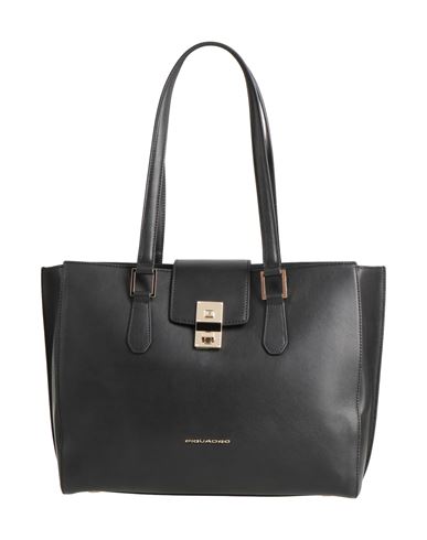 Piquadro Woman Shoulder Bag Black Size - Soft Leather