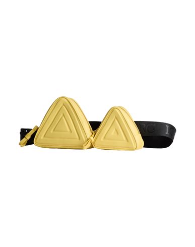 Iceberg Woman Belt Bag Yellow Size - Calfskin, Polyester In Yellow