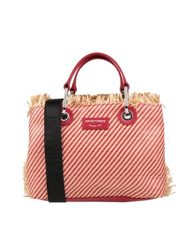 Emporio Armani Woman Handbag Red Size - Soft Leather, Straw