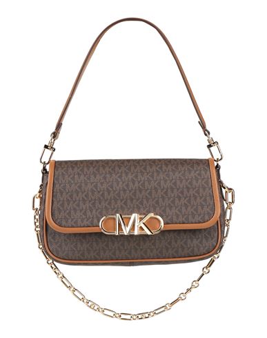 Michael Michael Kors Woman Handbag Brown Size - Pvc - Polyvinyl Chloride, Polyester, Polyurethane
