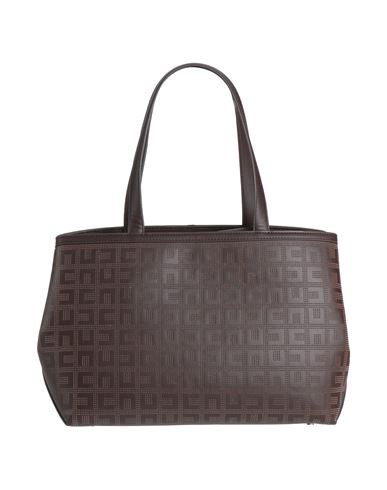 Elisabetta Franchi Woman Handbag Dark Brown Size - Polyester, Polyurethane