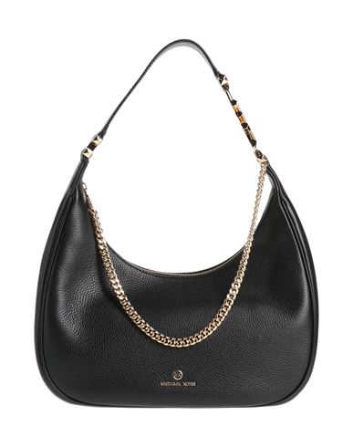 Shop Michael Michael Kors Woman Shoulder Bag Black Size - Bovine Leather