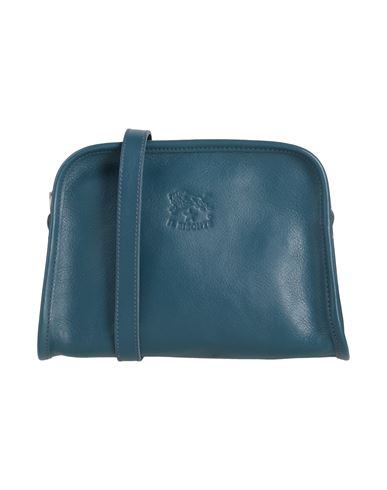 Il Bisonte Woman Cross-body Bag Deep Teal Size - Leather In Green