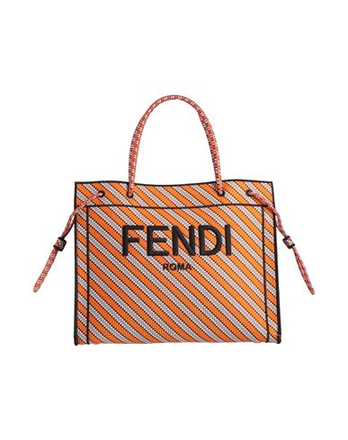 Shop Fendi Woman Handbag Orange Size - Textile Fibers