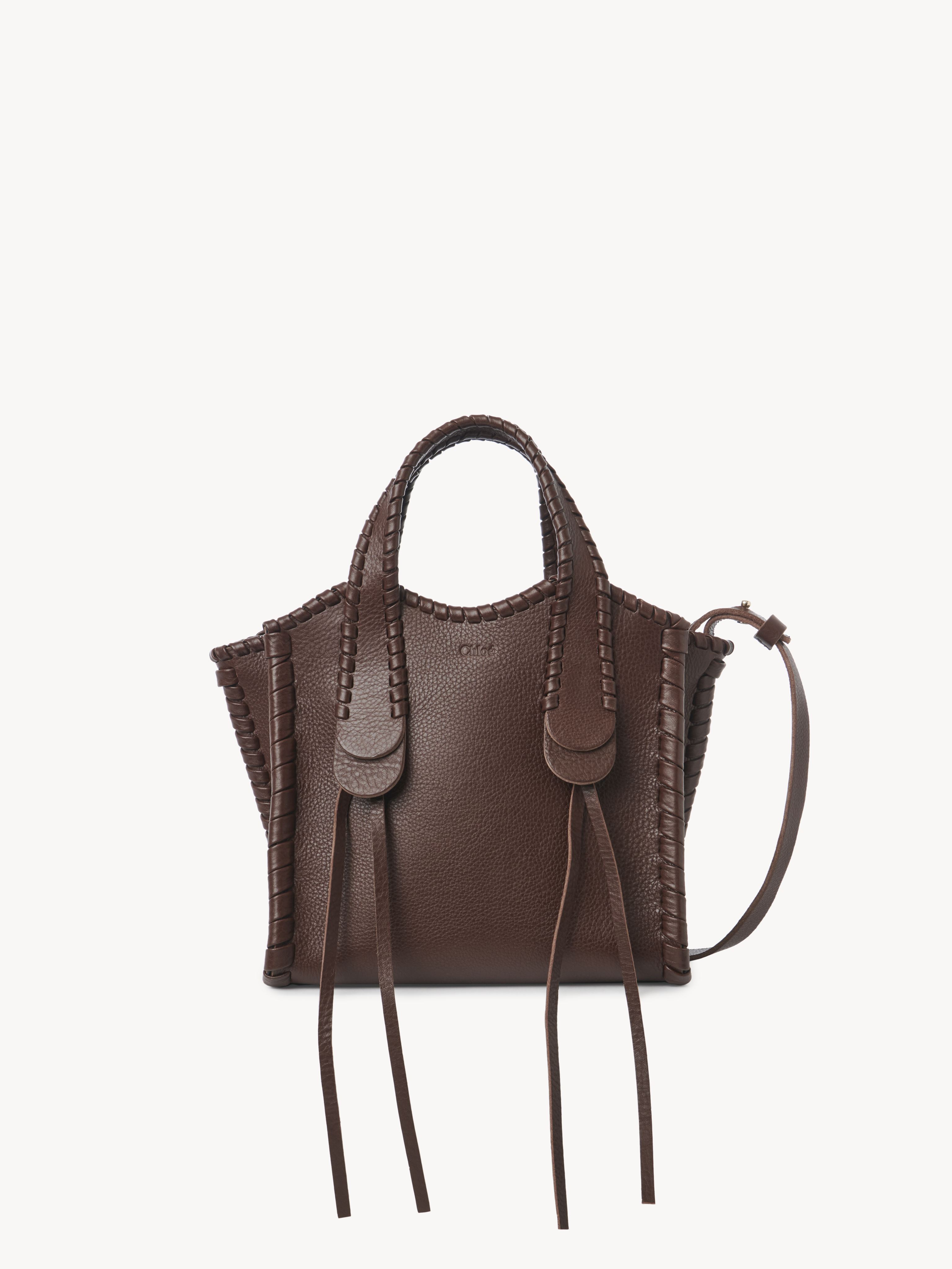 CHLOÉ SMALL MONY TOTE BAG BROWN SIZE ONESIZE 100% CALF-SKIN LEATHER