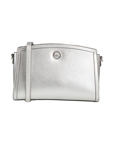 Michael Michael Kors Woman Cross-body Bag Silver Size - Bovine Leather