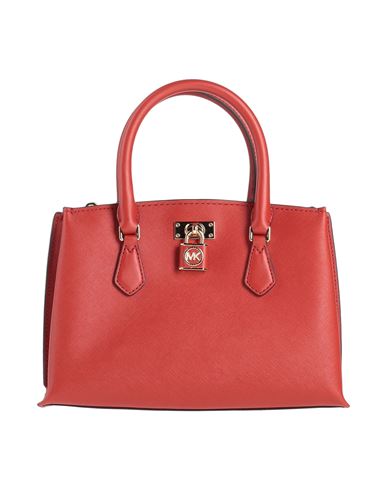 Shop Michael Michael Kors Woman Handbag Burgundy Size - Bovine Leather In Red