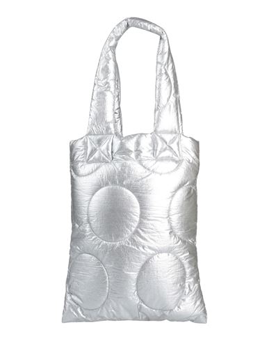 Shop Maria Calderara Woman Shoulder Bag Silver Size - Viscose, Polyamide, Elastane