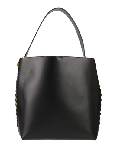 Stella Mccartney Woman Shoulder Bag Black Size - Polyester, Polyurethane